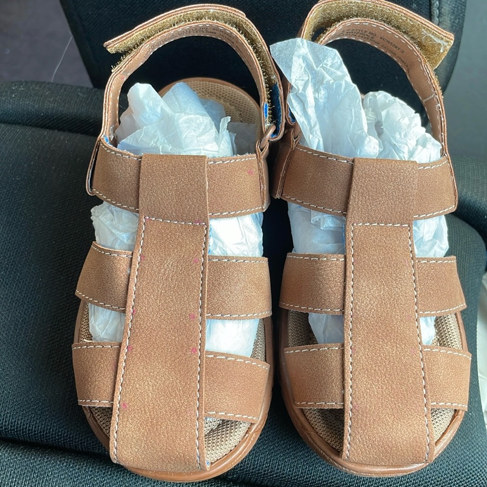 Kenneth Cole Reaction Boys' Benjamin Casey Fisherman Sandals - Toddler Size 8 - Picture 2 of 5